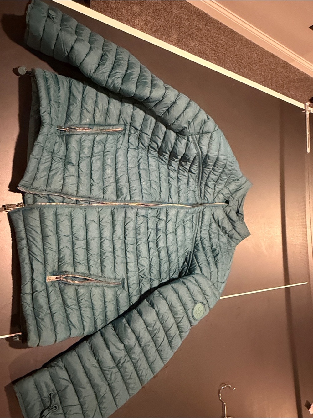 Sweaty Betty green puffer